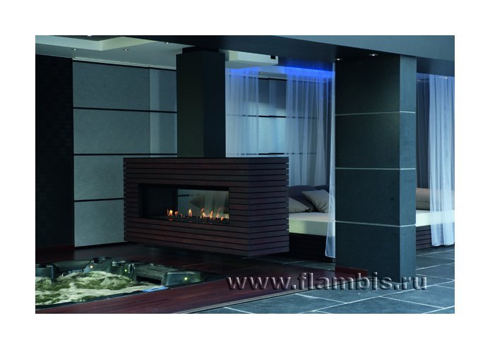 Газовый камин Луна 1600 DH Даймонд / Luna 1600 DH Diamond gas