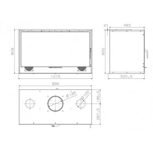 Каминная топка Hergom Sere 100 F-HF