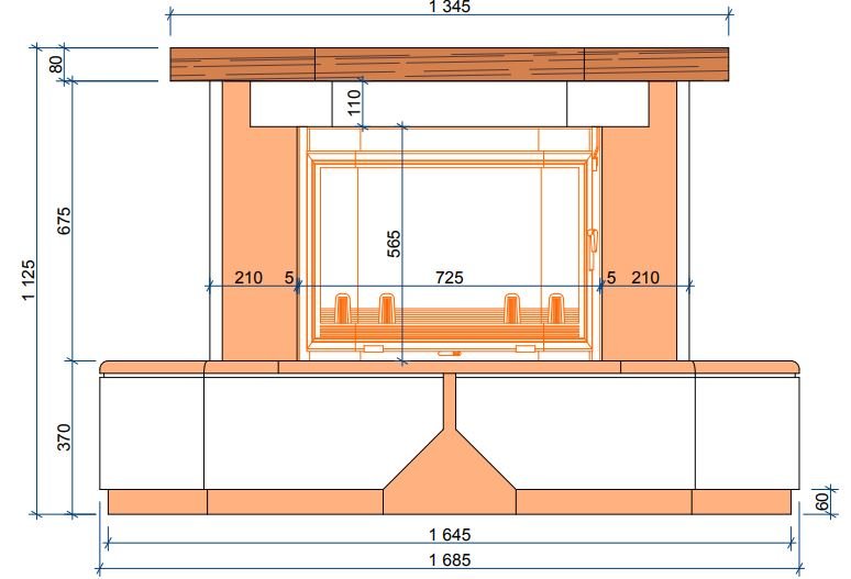Каминная облицовка Sunhill Malibu