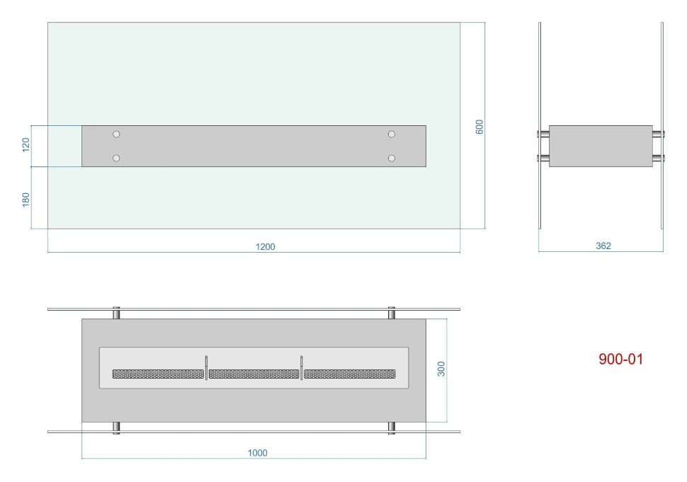 Биокамин Lux Fire Консул 1 - 1200