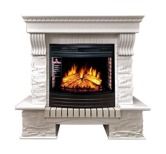 Портал Pierre Luxe сланец белый под очаг Dioramic 25 FX