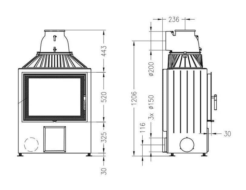 Каминная топка Spartherm Bravo