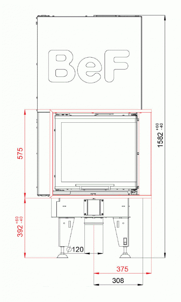 Каминная топка BeF Feel V 6 CP/CL