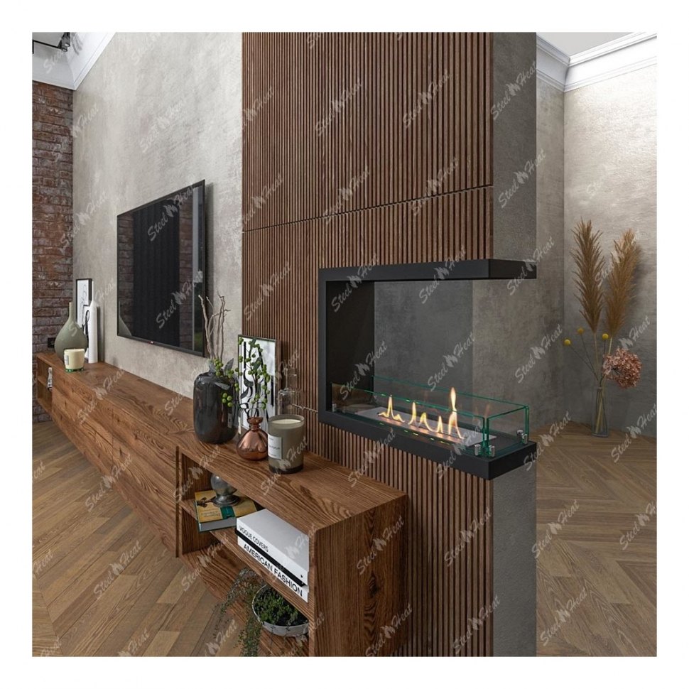 Биокамин торцевой SteelHeat Leader 600 (Стандарт)