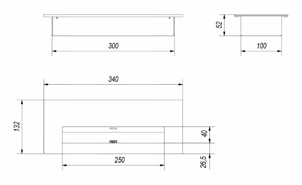 Прямоугольный контейнер Kratki Petit, TUV