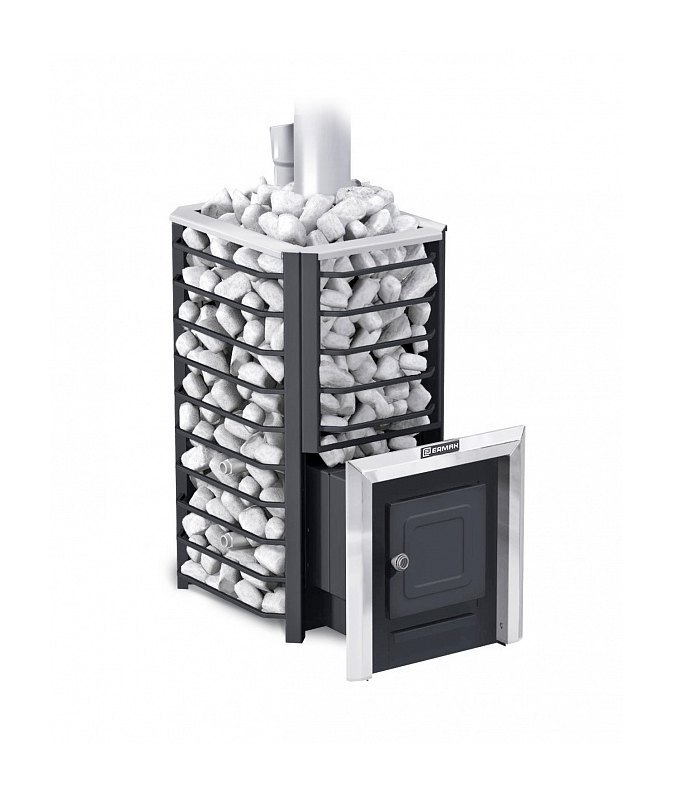 Дровяная печь для бани Ермак 16 Сетка-Стандарт (Сталь)