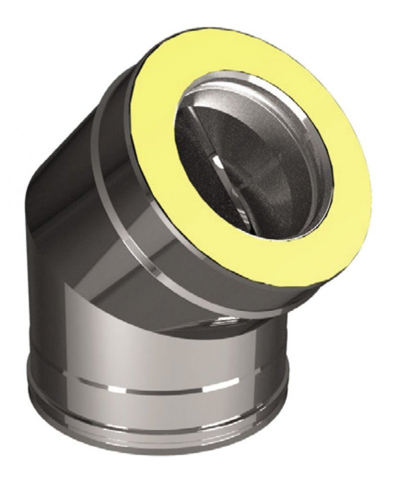 Отвод 45° D180/280, AISI 321/оцинкованная сталь (Вулкан)