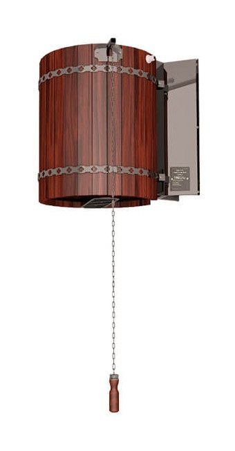 Обливное устройство Ливень с деревянным обрамлением