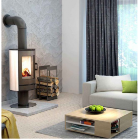 Печь-камин Kratki Koza AB S/N Kafel BIALY (кафель белый)