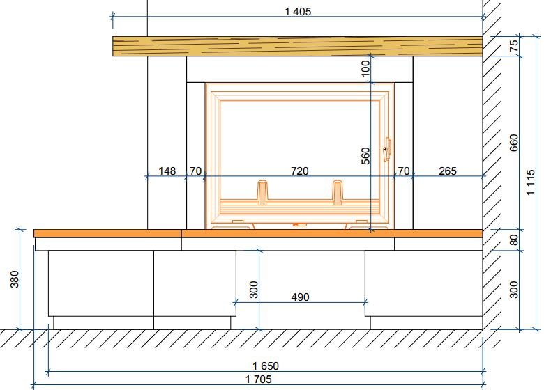 Каминная облицовка Sunhill California